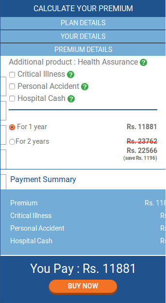 Cigna Ttk Health Insurance Premium Chart Pdf